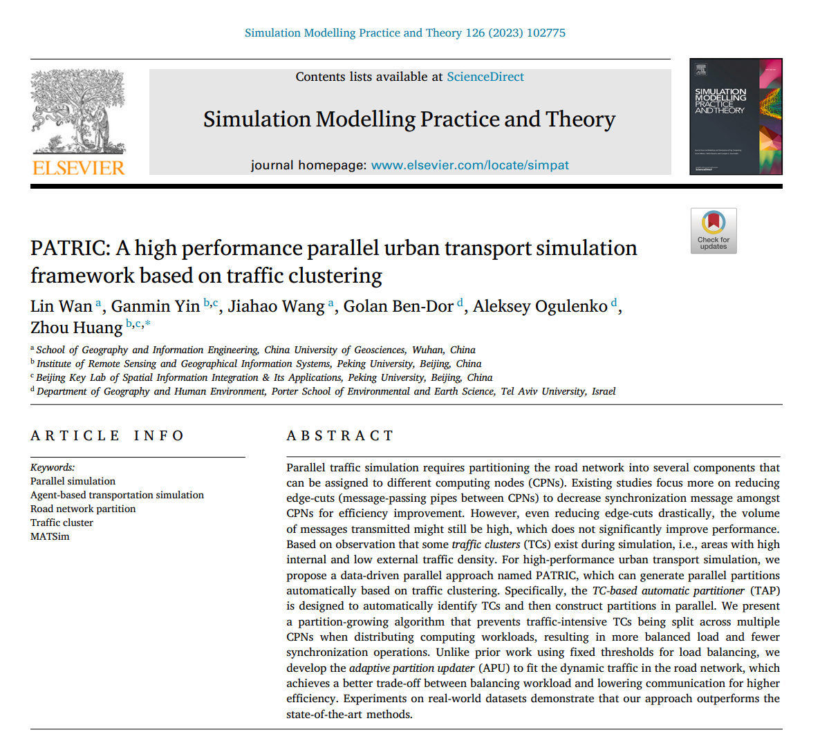 Agent-Based Modeling at Scale - Parallel MATSim Framework for Large-Scale Traffic Simulation